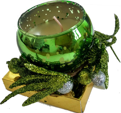 

PrimeMart Room Decor Stylish Green Candle(100 g)