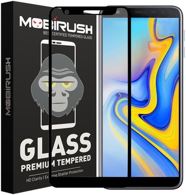MOBIRUSH Edge To Edge Tempered Glass for Samsung Galaxy J6 Plus(Pack of 1)
