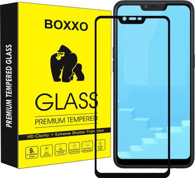 Boxxo Edge To Edge Tempered Glass for Realme C1(Pack of 1)