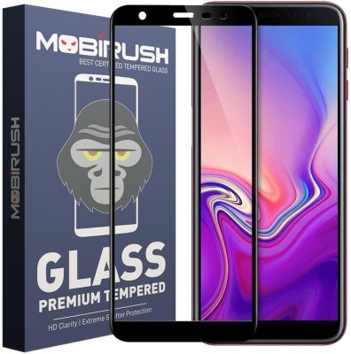 MOBIRUSH Edge To Edge Tempered Glass for Samsung Galaxy J6 Plus(Pack of 1)