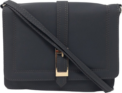 

Rish Women Casual Grey PU Sling Bag