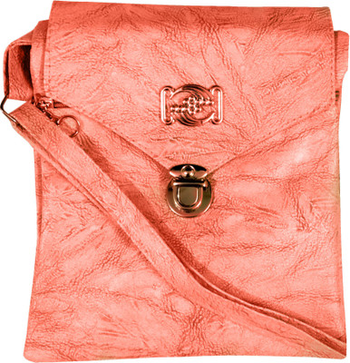 

Amazeballs Girls Casual Pink Leatherette Sling Bag
