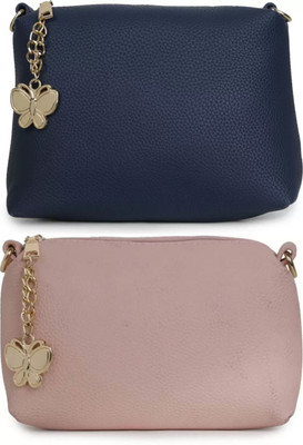 

Zoby Girls Evening/Party Blue, Pink PU Sling Bag