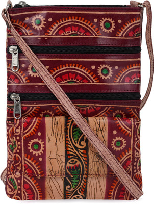

Zadell Designs Women Casual Brown Genuine Leather Sling Bag