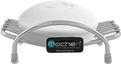 

Mochen Stainless Steel Heft Soap Dish Soap Stand Case Soap Holder Dish for Bathroom(Silver)