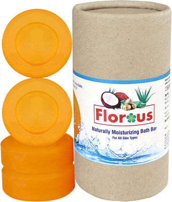 

Florous Naturally Moisturizing Bath Bar (4 x 100 gm)(400 g, Pack of 4)