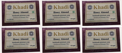 

Khadi Shivalik Honey & Almond Soap (Pack of 6)(750 g, Pack of 6)