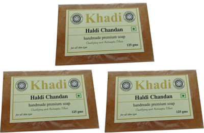 

Khadi Shivalik Haldi Chandan Soap (Pack of 3 )(375 g, Pack of 3)