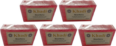 

Khadi Shivalik Strawberry Soap (Pack of 5)(625 g, Pack of 5)