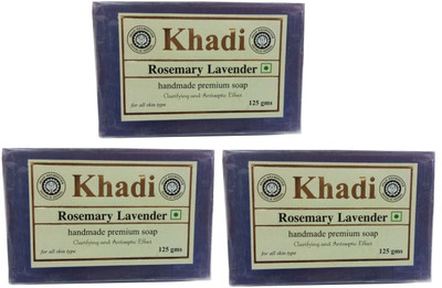 

Khadi Shivalik Rosemery Lavender Soap (Pack of 3 )(375 g, Pack of 3)