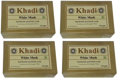 

Khadi Herbal White Musk Soap(500 g, Pack of 4)