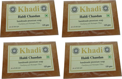 

Khadi Shivalik Haldi Chandan Soap (Pack of 4 )(500 g, Pack of 4)