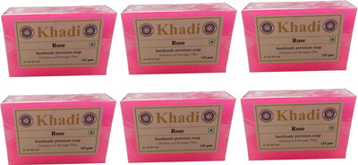 

Khadi Shivalik Rose Soap (Pack of 6)(750 g, Pack of 6)