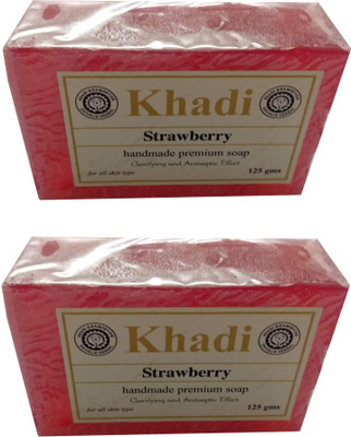 

Khadi Shivalik Strawberry Soap ( Pack of 2 )(250 g, Pack of 2)
