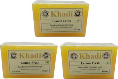 

Khadi Shivalik Lemon Soap (Pack of 3 )(375 g, Pack of 3)