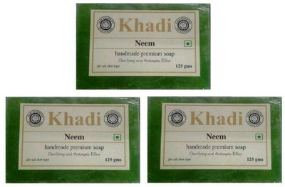 

Khadi Shivalik Neem Soap (Pack of 3 )(375 g, Pack of 3)