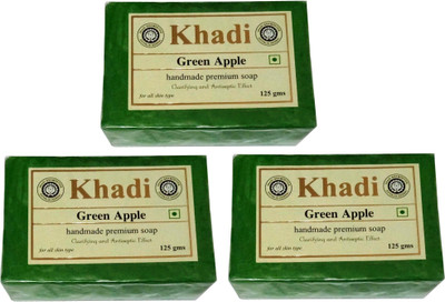 

Khadi Herbal Green Apple Soap(375 g, Pack of 3)