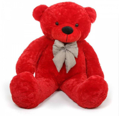 

Pooja 3 Feet Cute Red Teddy Loving - 92 cm(Red)