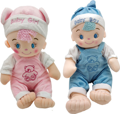 Disney Baby Girl & Boy Cute Pink and Blue Soft Toy - 27 cm(Pink)