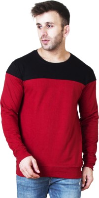 Veirdo Full Sleeve Solid Men Sweatshirt