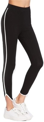 Latest Street Fashion Solid Women Black Tights