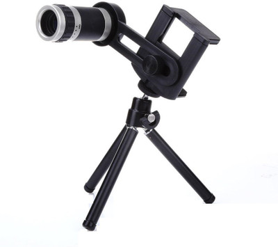 

Yumato 8Xlens Tripod Universal Mobile Camera Lens With Tripod & Holder | 8X Optical Zoom, Compatible With All Mobile Phones Tripod(Multicolor, Supports Up to 1200)