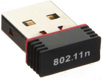 

Lascom India High Speed Mini WiFi Dongle Receiver 300Mbps, USB 2.0 Wireless LAN Card , Network Connector, nano external dongle USB Adapter(Black)