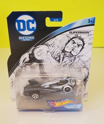 

Hot Wheels Character Cars DC Sketched Series Superman 2/5(Black)