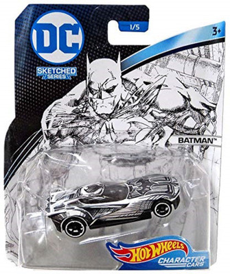 

Hot Wheels Character Cars DC Sketched Series Batman 1/5(BLACK WITH WHITE SKETCHED)