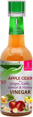 

Rawmest Apple Cider Vinegar Ginger, Garlic,Lemon & Honey 500 ml | Healthy Digestion Apple Cider Vinegar(APPLE Flavored)