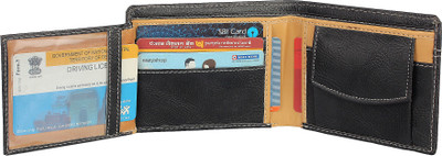 

Wildedge Boys Black Artificial Leather Wallet(8 Card Slots)