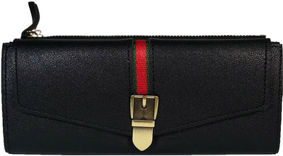 

cereta Girls Black Artificial Leather Wallet(11 Card Slots)