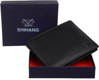 

SHIHANG Men Casual, Formal Black Genuine Leather Wallet(5 Card Slots)