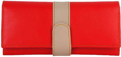 

Nishu India Women Black Artificial Leather Wallet(5 Card Slots), Red