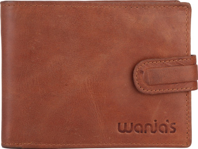 

Wanias Men Tan Genuine Leather Wallet(6 Card Slots)
