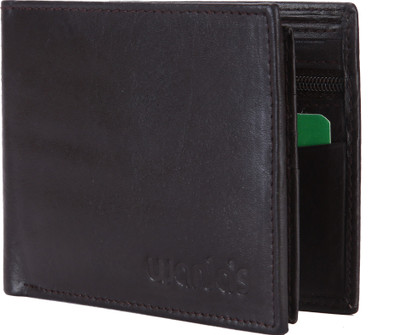 

Wanias Men Brown Genuine Leather Wallet(9 Card Slots)