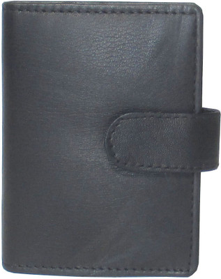 

Zubron Men Black Genuine Leather Card Holder(20 Card Slots), Blk070