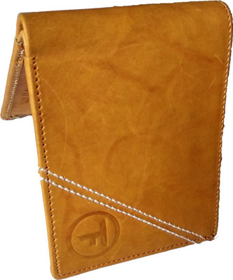 

FABTRIM Men Casual Tan Genuine Leather Wallet(3 Card Slots), Brown;tan