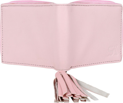 

ATSH Women Pink Artificial Leather Wallet(2 Card Slots)