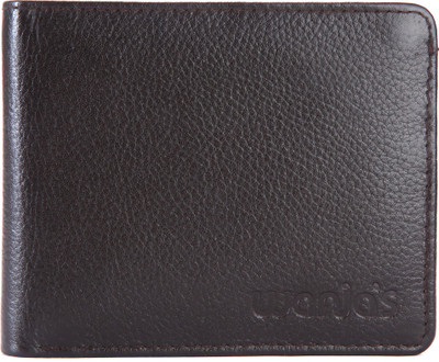 

Wanias Men Brown Genuine Leather Wallet(10 Card Slots), Dark brown