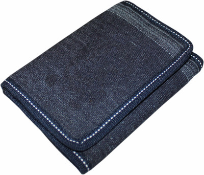 

Kingsman Men Blue Denim Wallet(7 Card Slots)