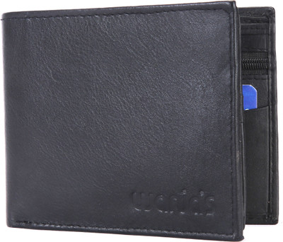 

Wanias Men Black Genuine Leather Wallet(9 Card Slots)