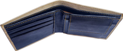 

wary Men Tan Genuine Leather Wallet(3 Card Slots), Tan color