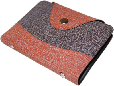 

Kingsman Men Grey, Brown Rubber, Plastic Card Holder(10 Card Slots), Brown;grey