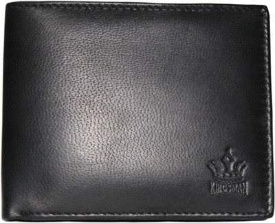 

Kingsman Men Black Genuine Leather Wallet(8 Card Slots)