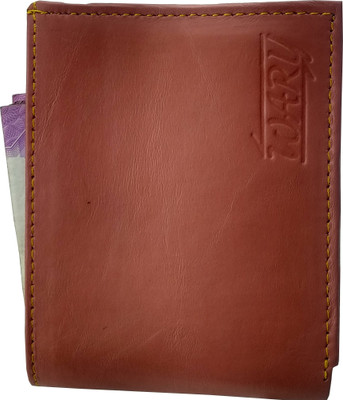 

wary Men Maroon Genuine Leather Wallet(3 Card Slots)