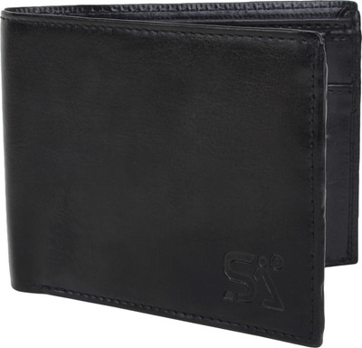 

ATSH Men Black Artificial Leather Wallet(3 Card Slots)