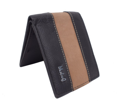 Mustang Men Black Genuine Leather Wallet(7 Card Slots)