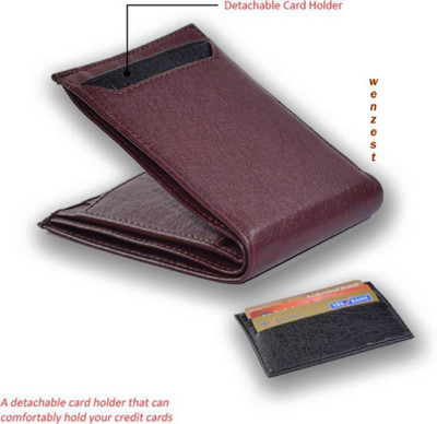

WENZEST Boys Brown Artificial Leather Wallet(6 Card Slots)