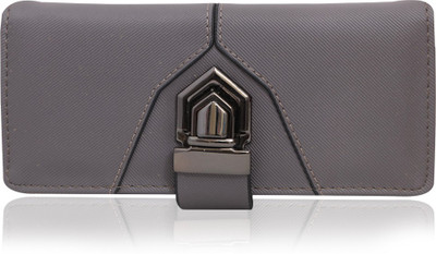 

Bee fashionable Women Blue Artificial Leather Wrist Wallet(6 Card Slots), Grey